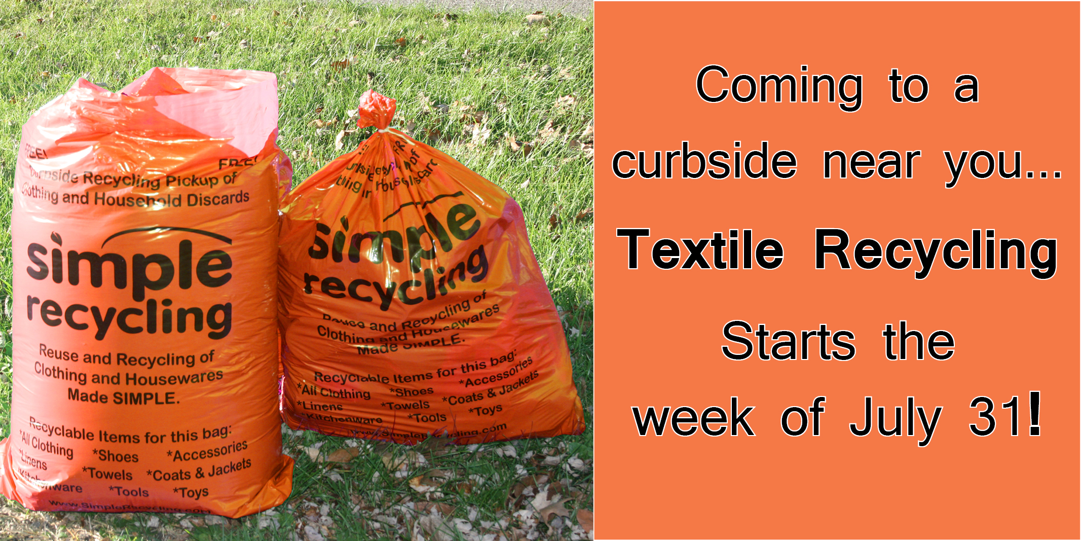 Textile Recycling Comes to You! Earthwise Environmental Services